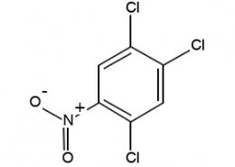 Structure of 2,4,5-Trichloronitrobenzene CAS 89-69-0