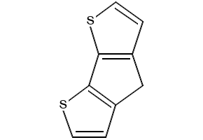 Structure of 4H-cyclopenta[1,2-b5,4-b']bisthiophene CAS 389-58-2