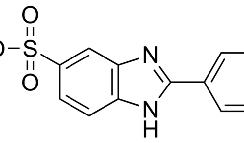 Structure of 2-Phenylbenzimidazole-5-sulfonic acid(Tinosorb S) CAS 27503-81-7