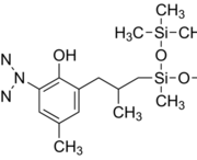 Structure of Drometrizole Trisiloxane(Mexoryl XL) CAS 155633-54-8