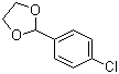 Structure of 2-(4-Chlorophenyl)-1,3-dioxolane CAS 2403-54-5