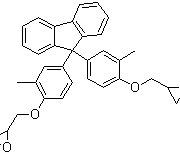 Structure of 9,9-Bis(4-hydroxy-3-methylphenyl)fluorene diglycidyl ether CAS 114205-89-9