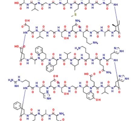 Structure of Beta-Amyloid(1-40), CAS 131438-79-4