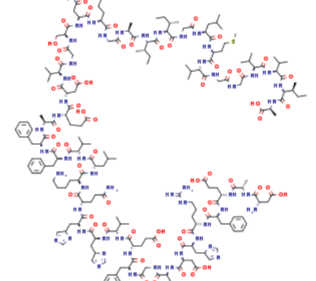Structure of Beta-AmyloidPeptide(1-42),CAS 107761-42-2