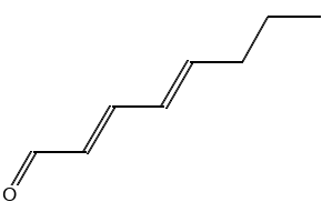Structure of (E,E)-2,4-Octadien-1-al CAS 30361-28-5