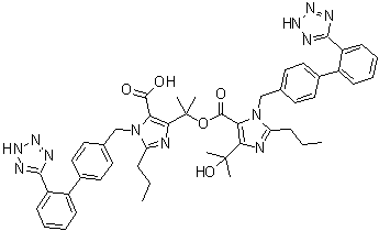 Structure of Olmesartan medoxomil impurity IV CAS 1040250-19-8