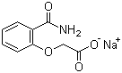 Structure of Sodium (2-carbamoylphenoxy)acetate CAS 3785-32-8