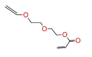Structure of 2-[2-(Vinyloxy)ethoxy]ethyl Acrylate CAS 86273-46-3