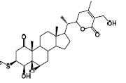 Structure of 3-Ethylthio withaferin A CAS 5119-48-22