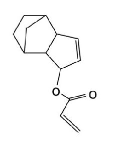 Structure of Dicyclopentadienyl Acrylate CAS 33791-58-1
