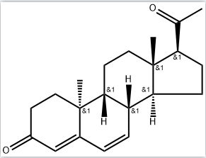 Structure of Dydrogesterone CAS 152-62-5