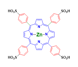 Structure of 5,10,15,20-Tetrakis-(4-sulfonatophenyl)-porphine-Zn(II) CAS 56047-87-1