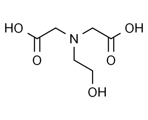 Structure of N-(2-Hydroxyethyl)iminodiacetic acid CAS 93-62-9