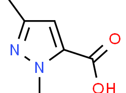 Structure of 1,3-Dimethylpyrazole-5-carboxylic-acid CAS 5744-56-9