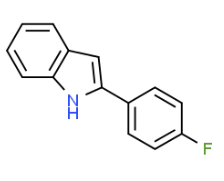 Structure of 2-(4-Fluorophenyl)-Indole CAS 782-17-2
