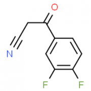 Structure of 3,4-Difluorobenzoylacetonitrile CAS 71682-97-8
