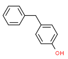 Structure of 4-Benzylphenol CAS 101-53-1