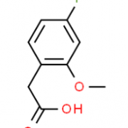 Structure of 4-Fluoro-2-Methoxy-phenylacetic-acid CAS 886498-61-9