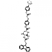 Structure of Fmoc-Val-Ala-pAB-PNP CAS 1394238-92-6