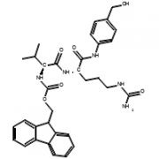 Structure of Fmoc-Val-Cit-PAB-OH CAS 159858-22-7