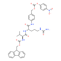 Structure of Fmoc-Val-Cit-PAB-PNP CAS 863971-53-3