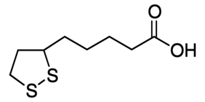 Structure of Lipoic acid CAS 1077-28-7