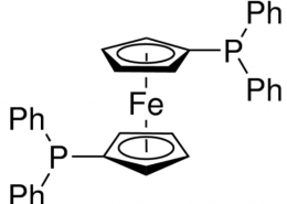 Structure of 1,1'-Bis(diphenylphosphino)ferrocene CAS 12150-46-8