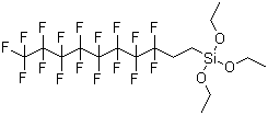 Structure of 1H,1H,2H,2H-Perfluorodecyltriethoxysilane CAS 101947-16-4