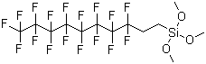 Structure of 1H,1H,2H,2H-Perfluorodecyltrimethoxysilane CAS 83048-65-1