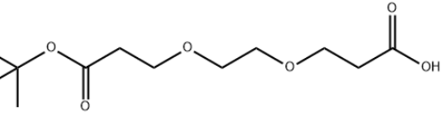 Structure of Acid-PEG2-t-butyl esterCAS 2086688-99-3