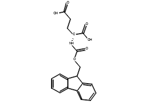 Structure of Fmoc-D-Glu-OH CAS 104091-09-0