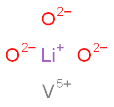 Structure of Lithium Vanadate CAS 15060-59-0