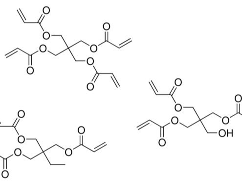 Structure of Pentaerythritoltriacrylate CAS 3524-68-3