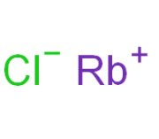 Structure of Rubidium chloride CAS 7791-11-9
