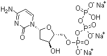 Structure of 2'-Deoxycytidine-5'-triphosphate trisodium salt CAS 109909-44-6