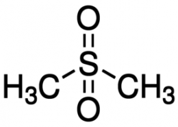 Structure of Dimethyl sulfone (MSM) CAS 67-71-0