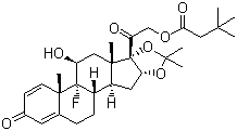 Structure of Triamcinolone hexacetonide CAS 5611-51-8