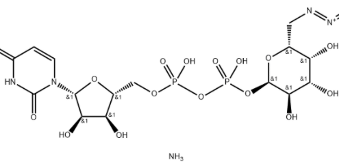 Structure of UDP-6-N3-Galactose CAS 868141-12-2