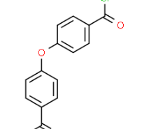 Structure of 4.4-oxybisbenzoic chloride (DEDC) CAS 7158-32-9