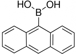 Structure of 9-Anthraceneboronic acid CAS 100622-34-2