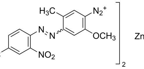 Structure of Fast Corinth V zinc chloride double salt CAS 61966-14-1