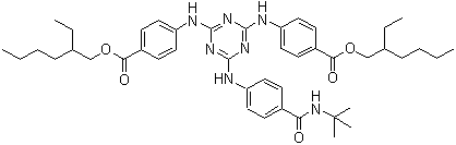 Structure of Iscotrizinol CAS 154702-15-5