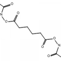 Structure of Di(N-succinimidyl) adipate CAS 59156-70-6