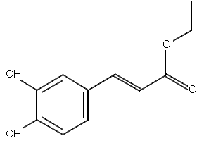 Structure of Ethyl caffeate CAS 102-37-4
