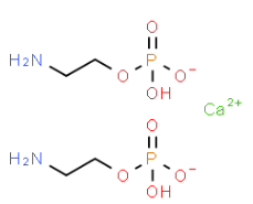 Structure of Calcium bis(2-aminoethyl hydrogen phosphate) CAS 18672-70-3