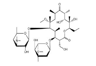 Structure of Clarithromycin Impurity A CAS 124412-58-4