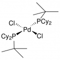Structure of Bis(tert-butyldicylcohexylphosphine)dichloropalladium(II) CAS 104889-13-6