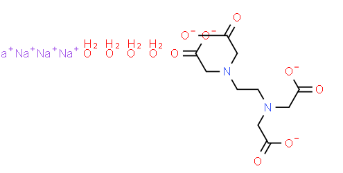 Structure of EDTA TETRA SODIUM CAS 13235-36-4
