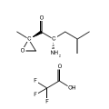 Structure of (2S)-2-Amino-4-methyl-1-[(2R)-2-methyloxiranyl]-1-pentanone trifluoroacetate CAS 247068-85-5