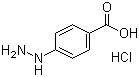 Structure of 4-Hydrazinobenzoic acid hydrochloride CAS 24589-77-3